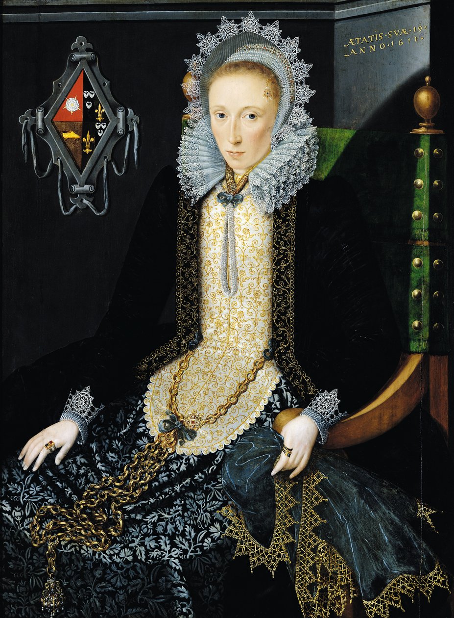 Adriana van Nesse portréja, 1611 (190374 pár) alkotó: Salomon Mesdach