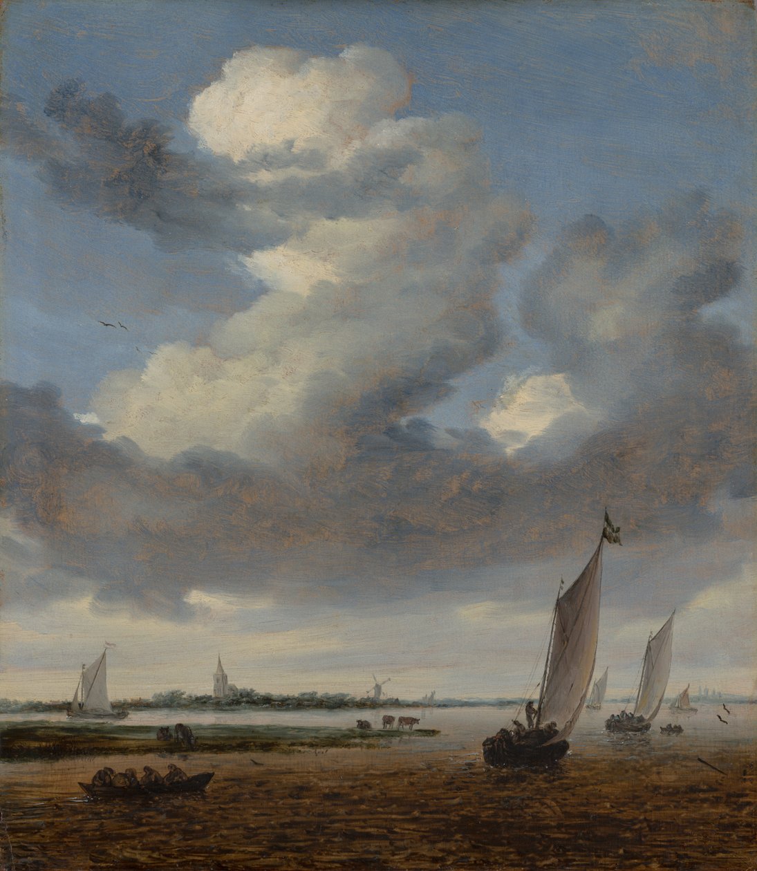 Beverwijk látképe a Wijkermeerből alkotó: Salomon van Ruisdael or Ruysdael