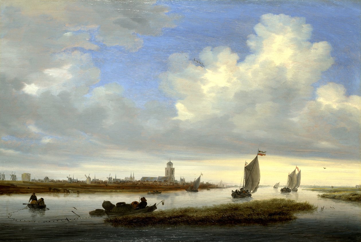 Deventer látképe északnyugat felől alkotó: Salomon van Ruisdael or Ruysdael