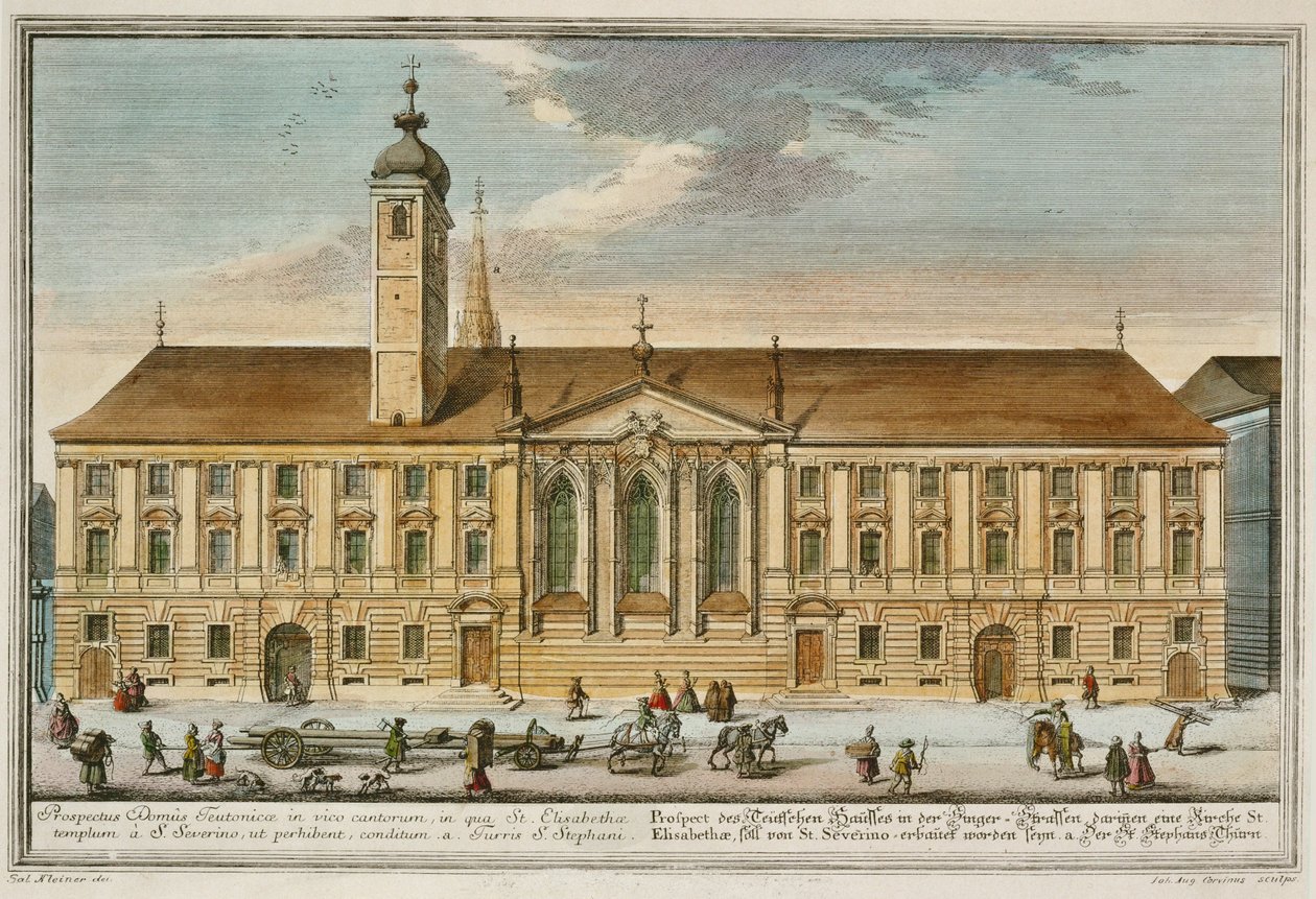 A Teuton Lovagrend háza Bécsben ... alkotó: Salomon (after) Kleiner