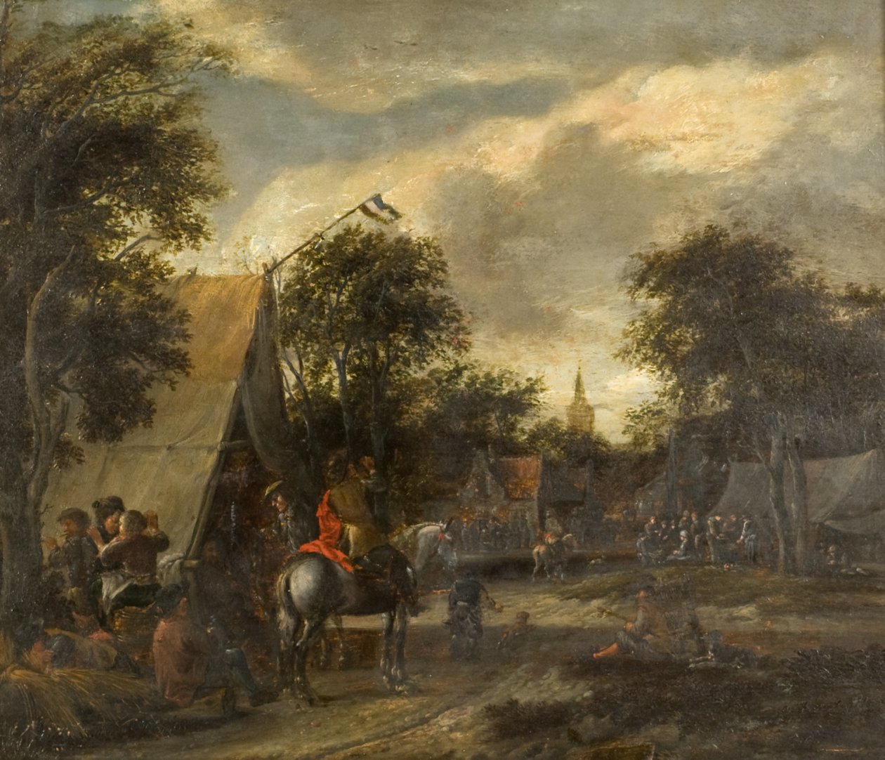 A Village Kermesse (olaj a panelen) alkotó: Salomon (follower of) Rombouts