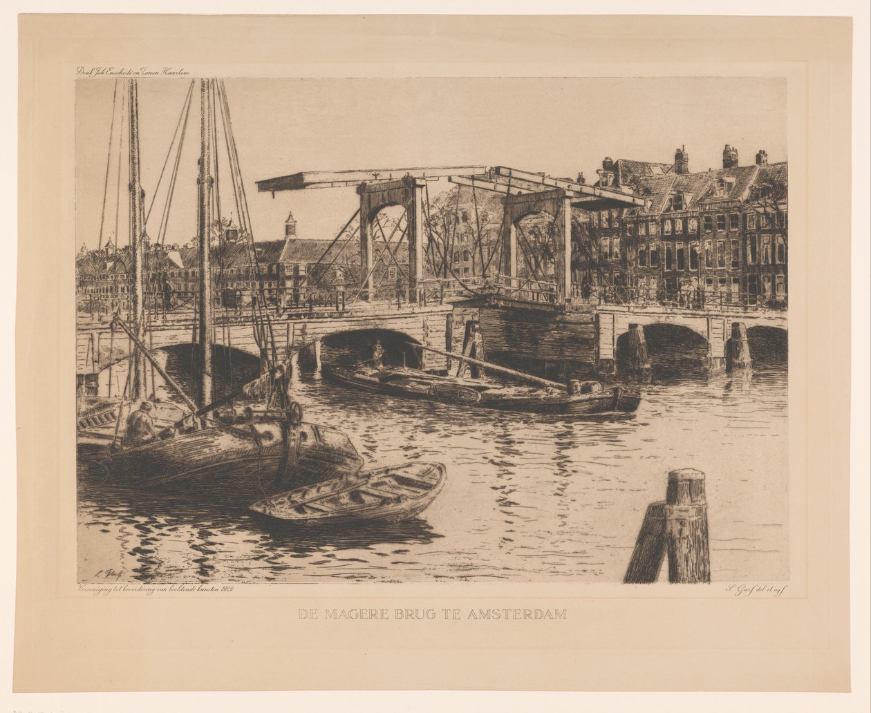 A Skinny Bridge Amszterdamban (eredeti cím az objektumon) alkotó: Salomon Garf