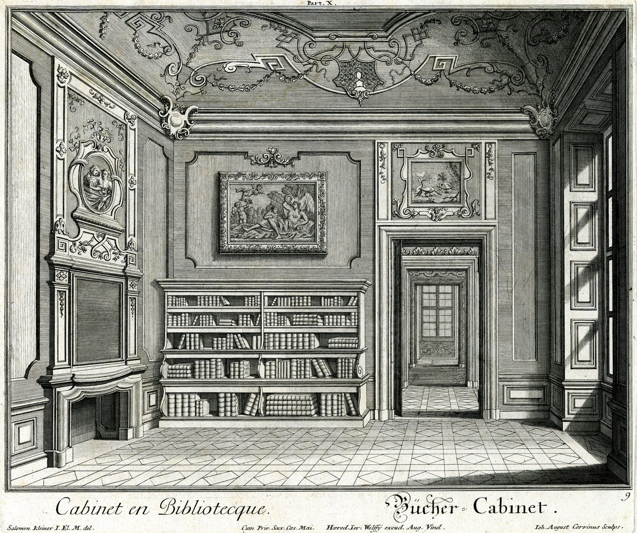könyves szekrény alkotó: Salomon Kleiner