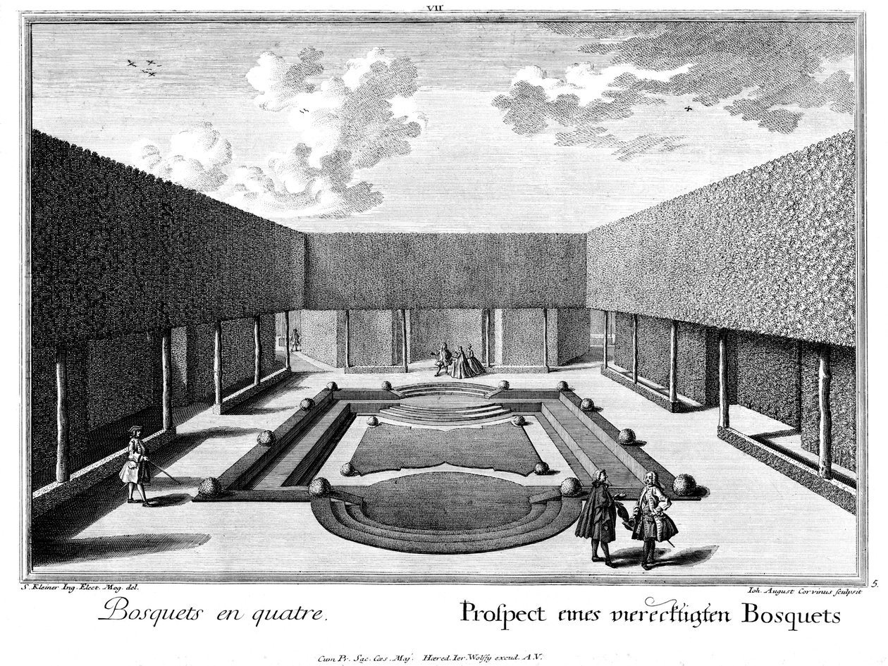 Négyszögletű bosquet prospektusa alkotó: Salomon Kleiner