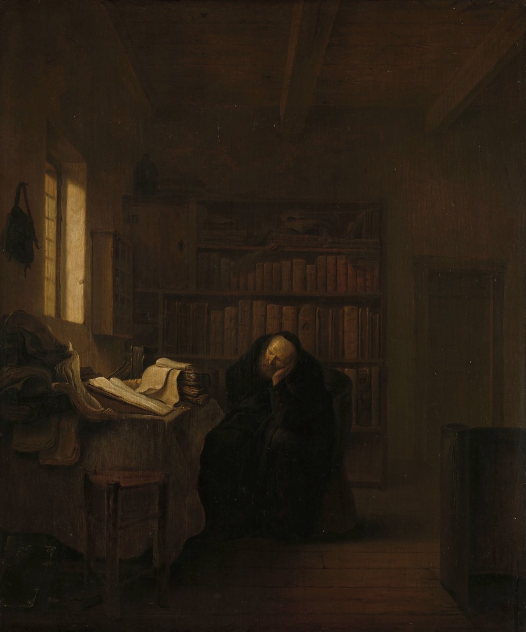 Egy tudós tanulmányában alkotó: Salomon Koninck