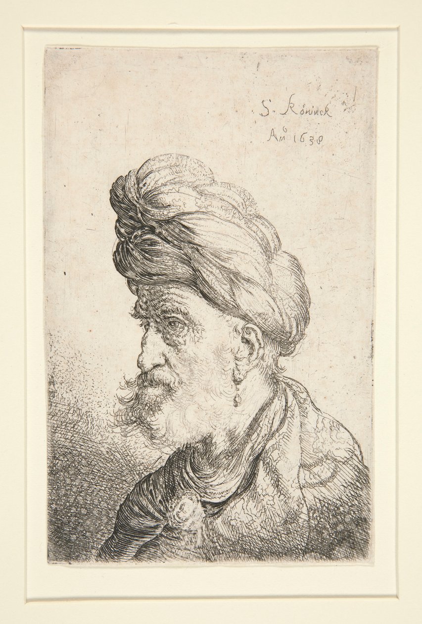 Turbános férfi mellszobra alkotó: Salomon Koninck