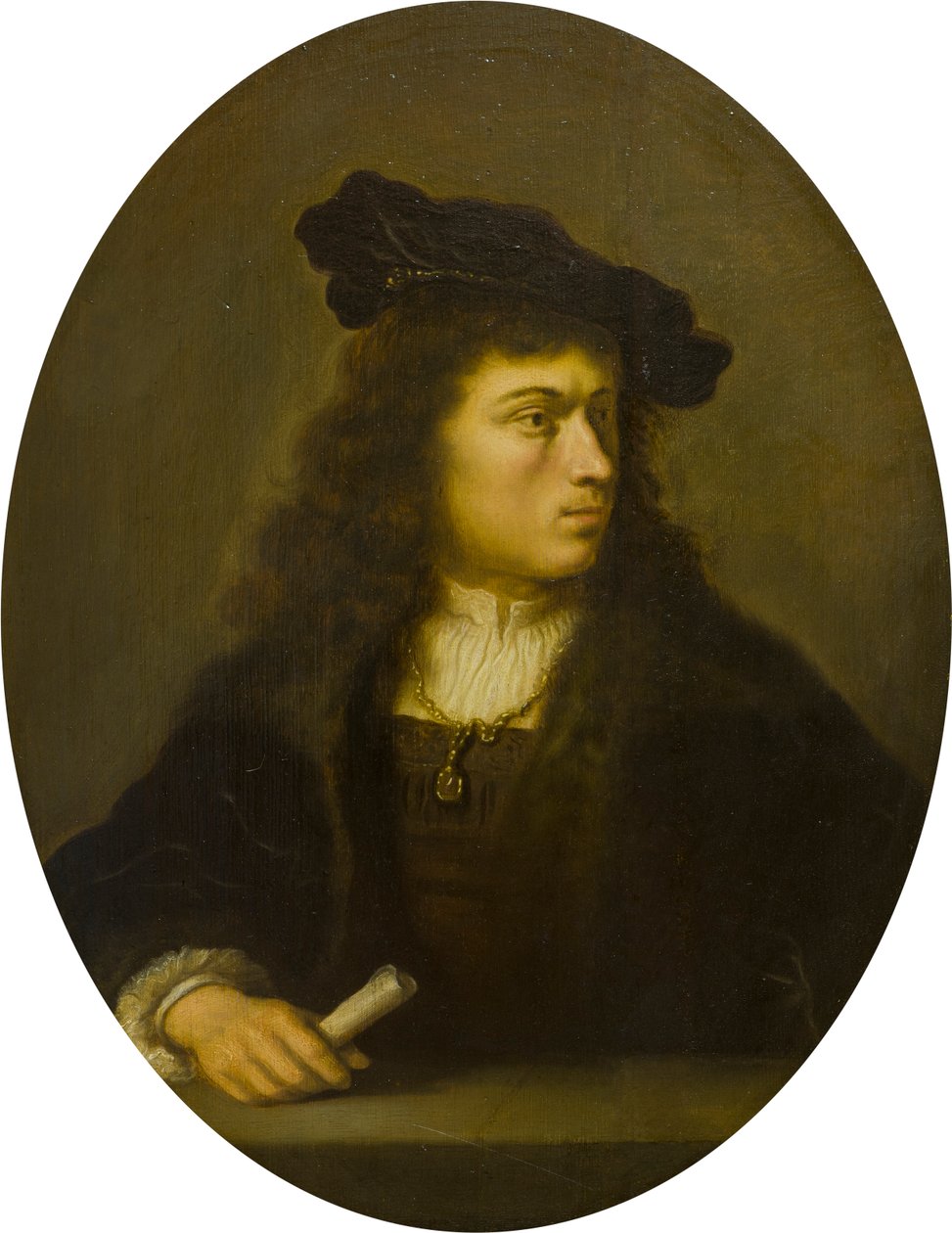 Egy ismeretlen férfi portréja, 1629-56 körül (olaj, tábla) alkotó: Salomon Koninck