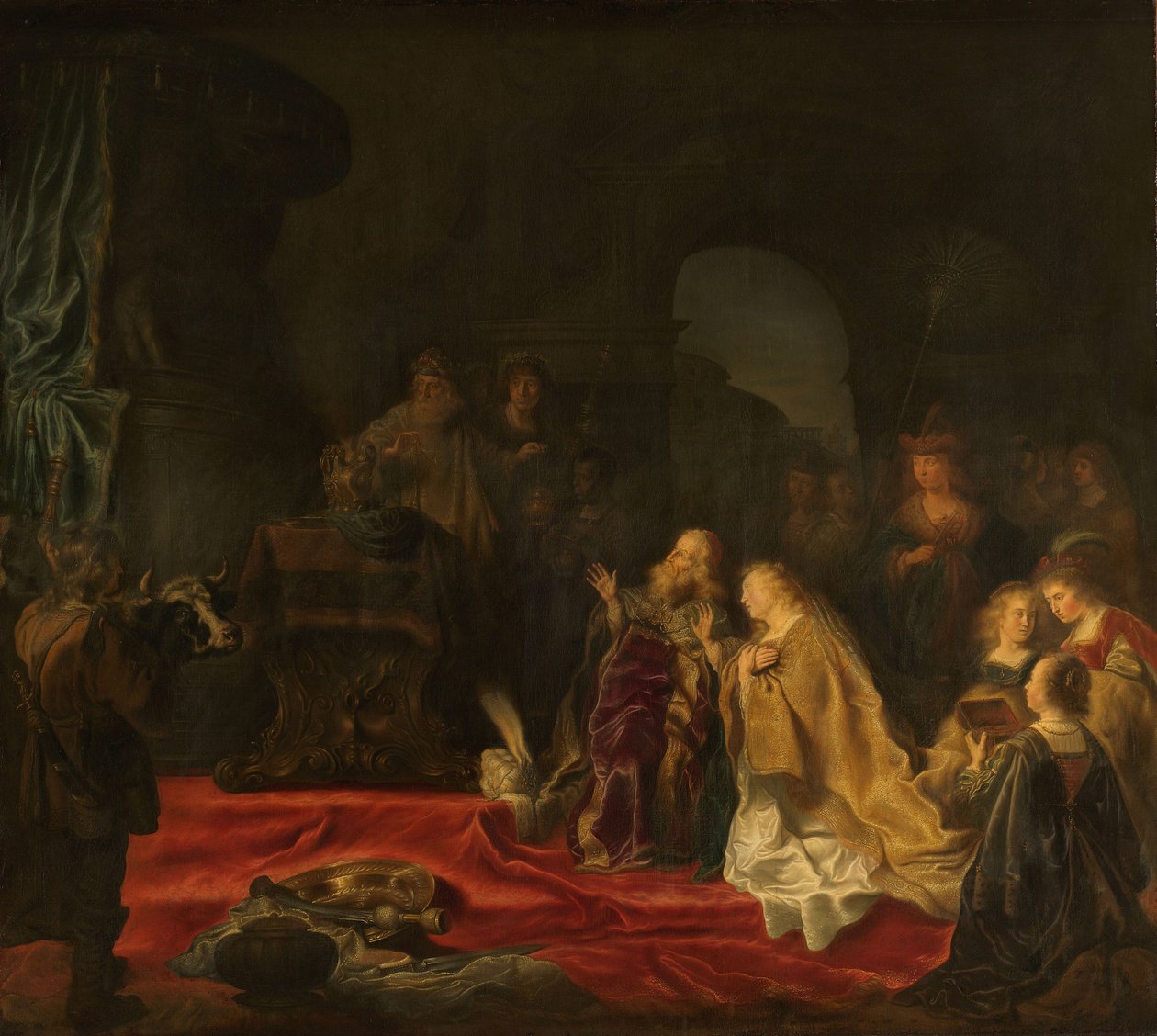 Salamon király bálványimádása alkotó: Salomon Koninck