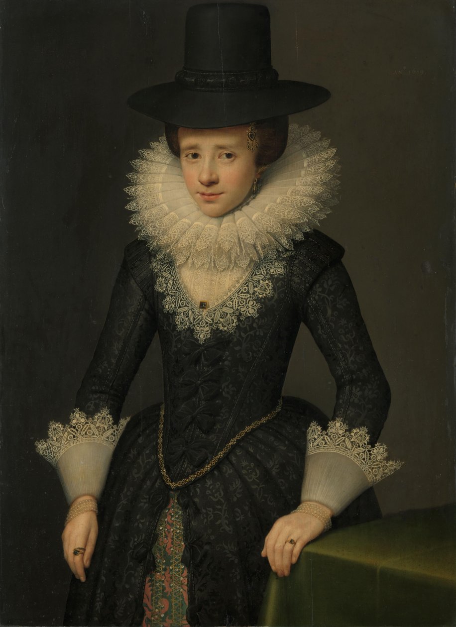 Anna Boudaen Courten (1599-1622) portréja alkotó: Salomon Mesdach (attributed to)