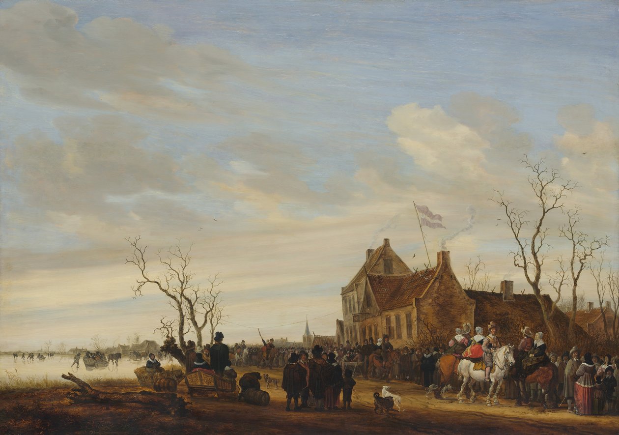 Az angolna rajza, 1650-es évek eleje. alkotó: Salomon Ruysdael