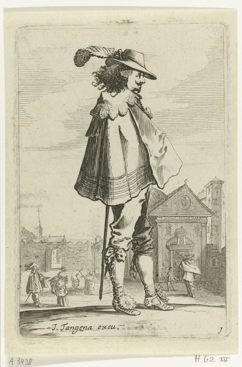 Állandó tiszt és profil Fegyveres tisztek és katonák (sorozat címe) alkotó: Salomon Savery