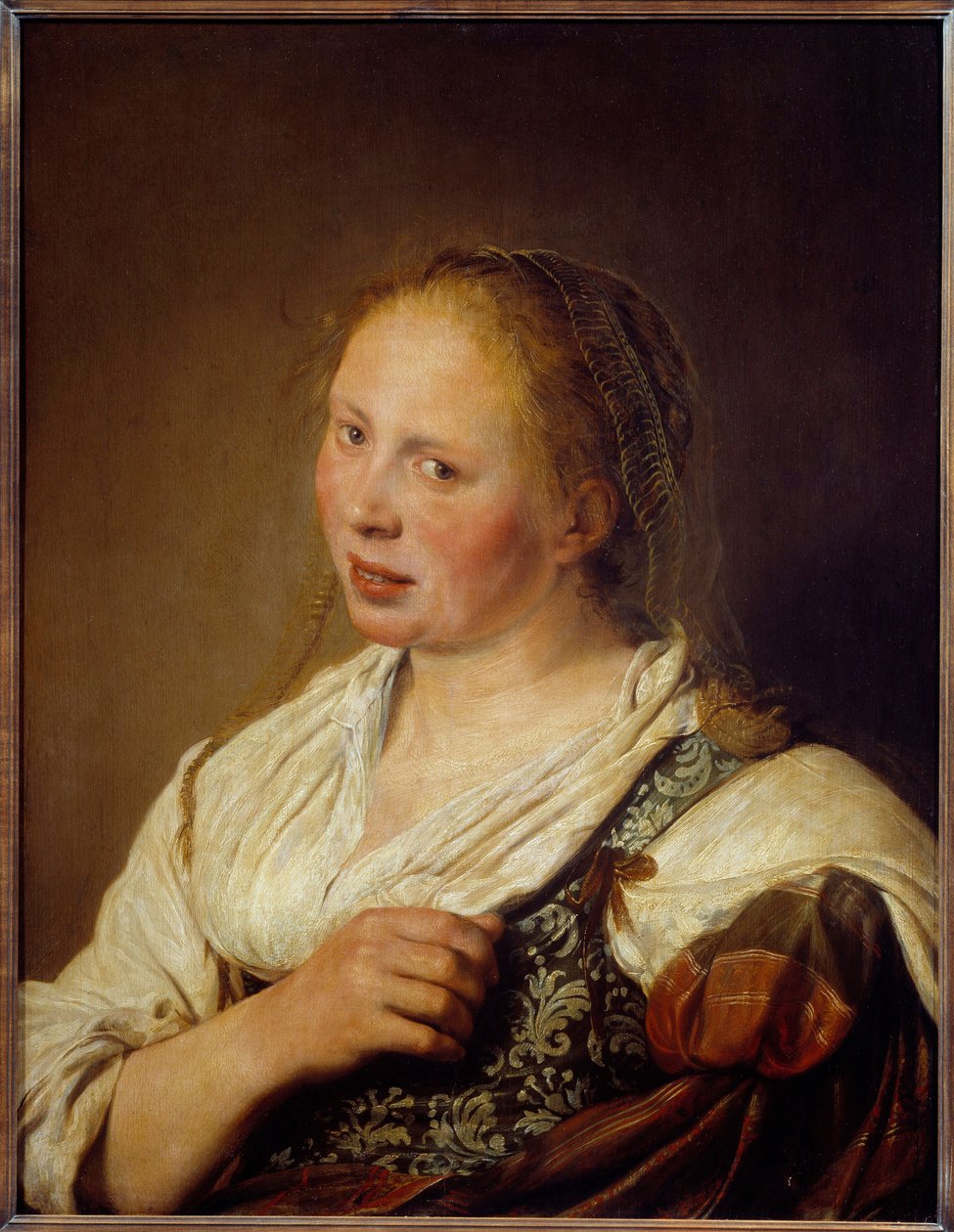 Portré egy fiatal flamand parasztról, Solomon de Bray festménye (1597-1664) alkotó: Salomon de Bray