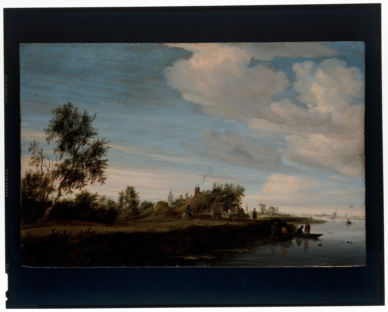 Ház a folyó mellett alkotó: Salomon van Ruisdael or Ruysdael