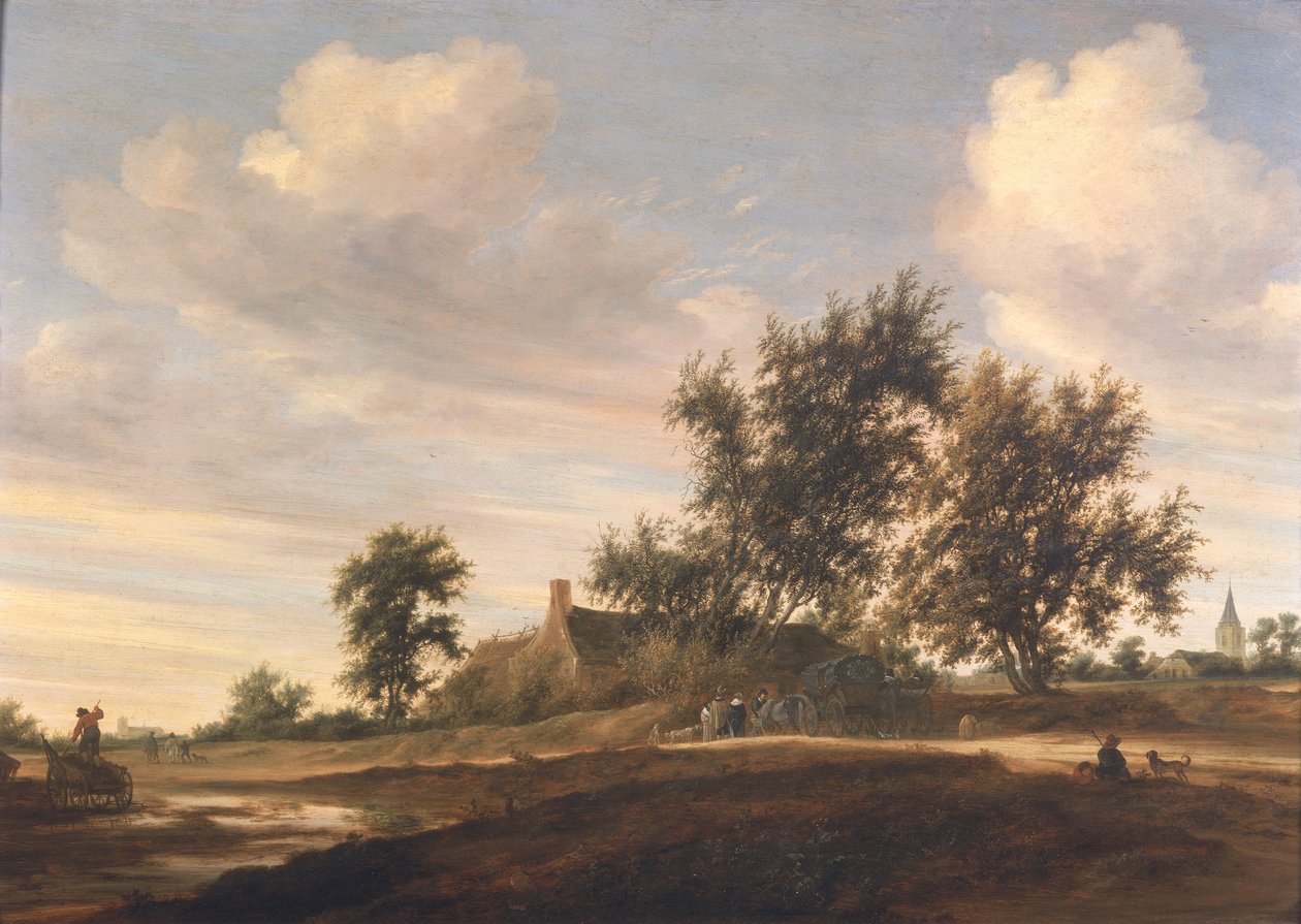 Kiterjedt erdős táj alkotó: Salomon van Ruisdael or Ruysdael