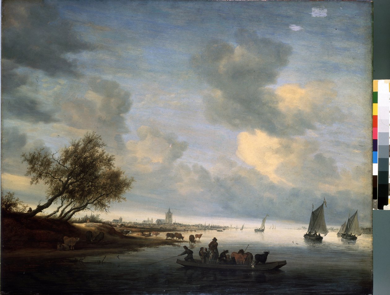 Komp Arnhem (Arnhem komp) (Pays Bas). Peinture de Salomon Jacobsz (Jacob) Van Ruysdael (Ruisdael) (1600 vagy 1603-1670). Huile sur bois, 89 x 116 cm alkotó: Salomon van Ruisdael or Ruysdael