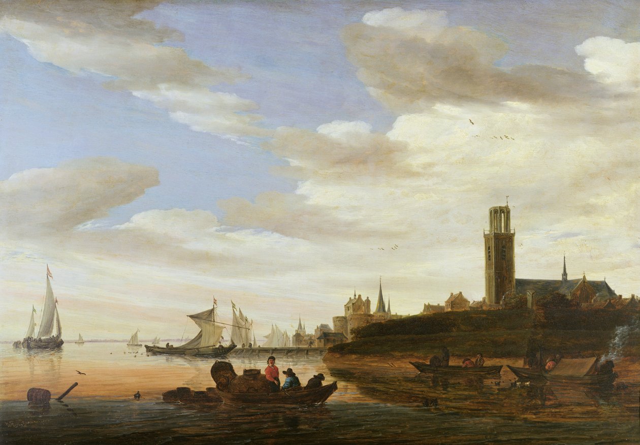Haarlem, 1667 alkotó: Salomon van Ruisdael or Ruysdael