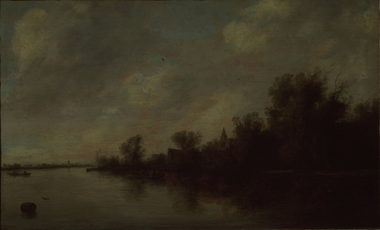 Kilátás a folyóra, 1631 alkotó: Salomon van Ruisdael or Ruysdael