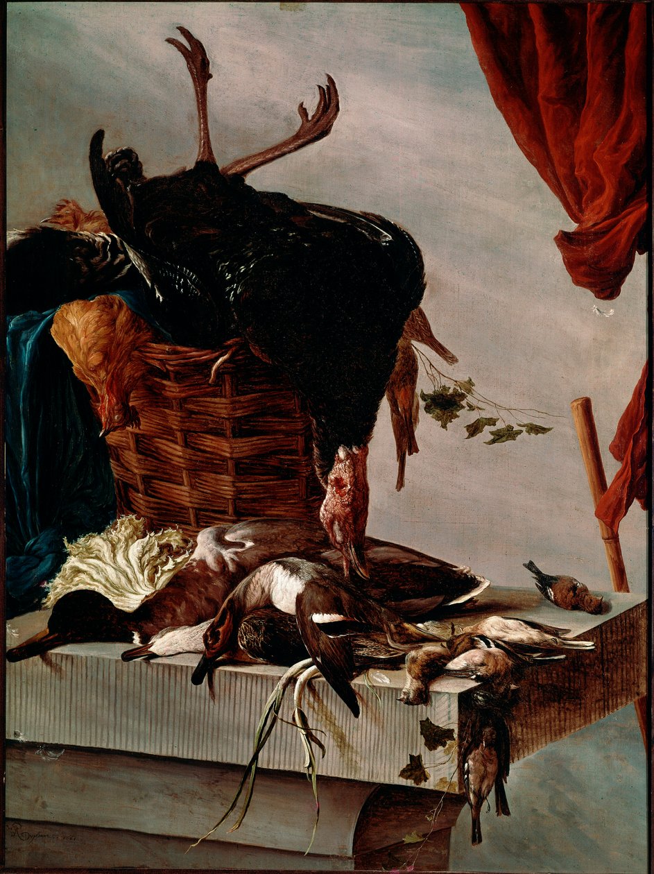 Csendélet Törökországgal Salomon Van Ruysdael vagy Ruisdael (1600-1670) festménye 1661 Dim. 112x85 cm Párizs, Musee du Louvre alkotó: Salomon van Ruisdael or Ruysdael