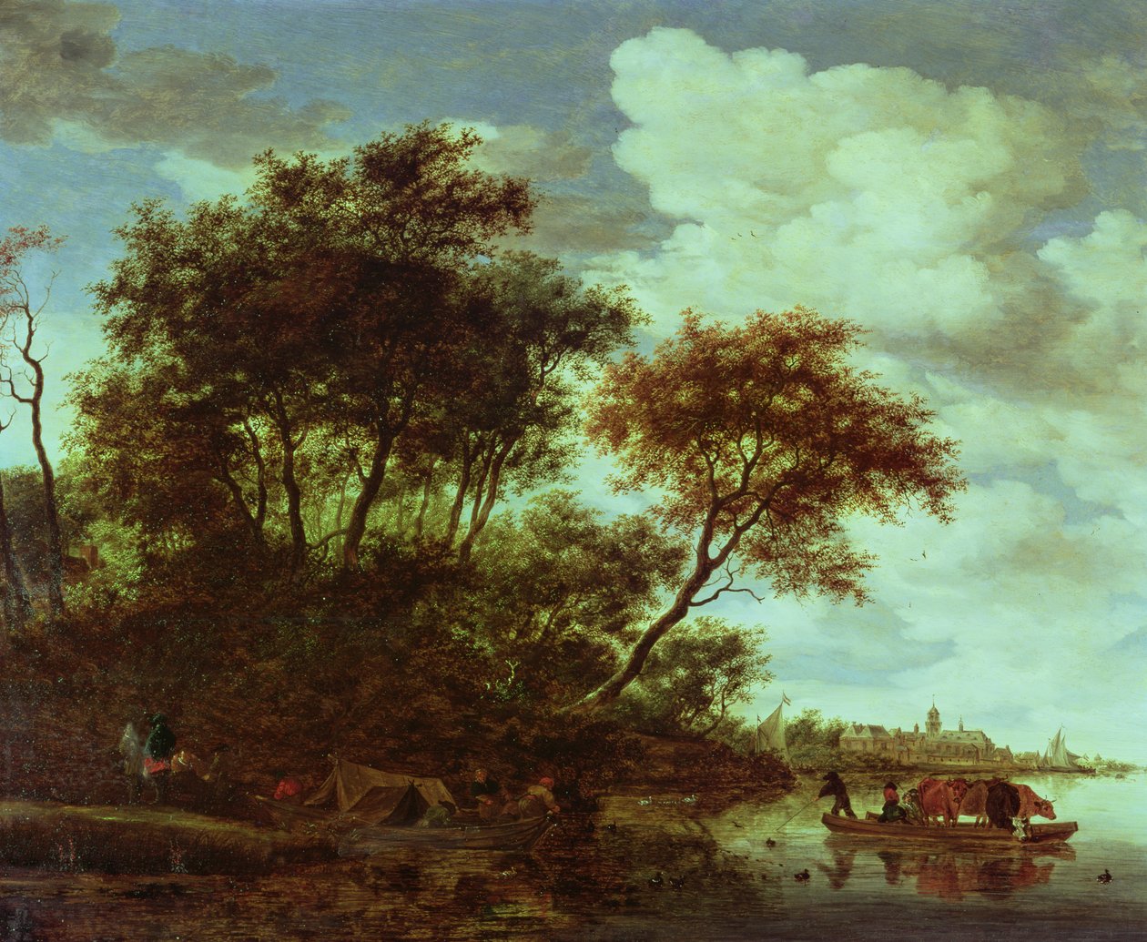 Ismeretlen kép alkotó: Salomon van Ruisdael or Ruysdael