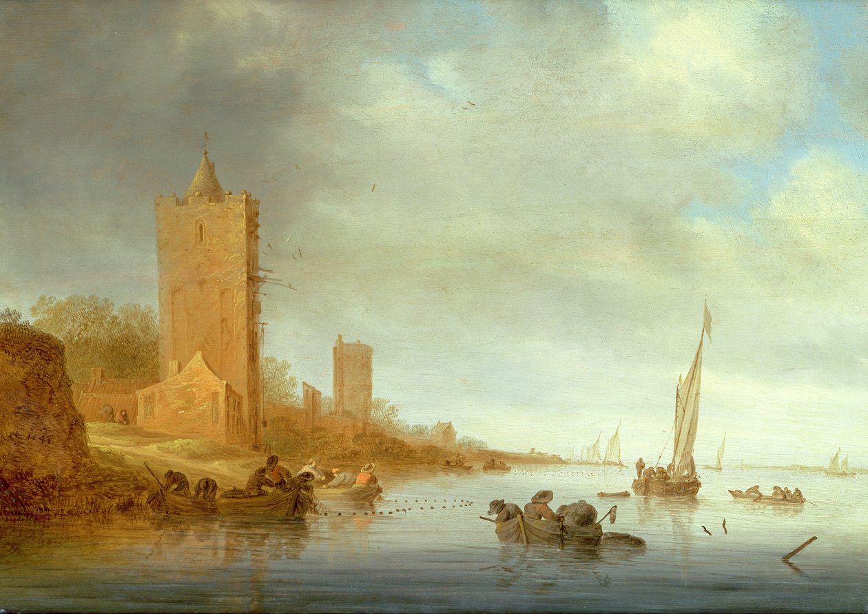 Ismeretlen kép alkotó: Salomon van Ruisdael or Ruysdael
