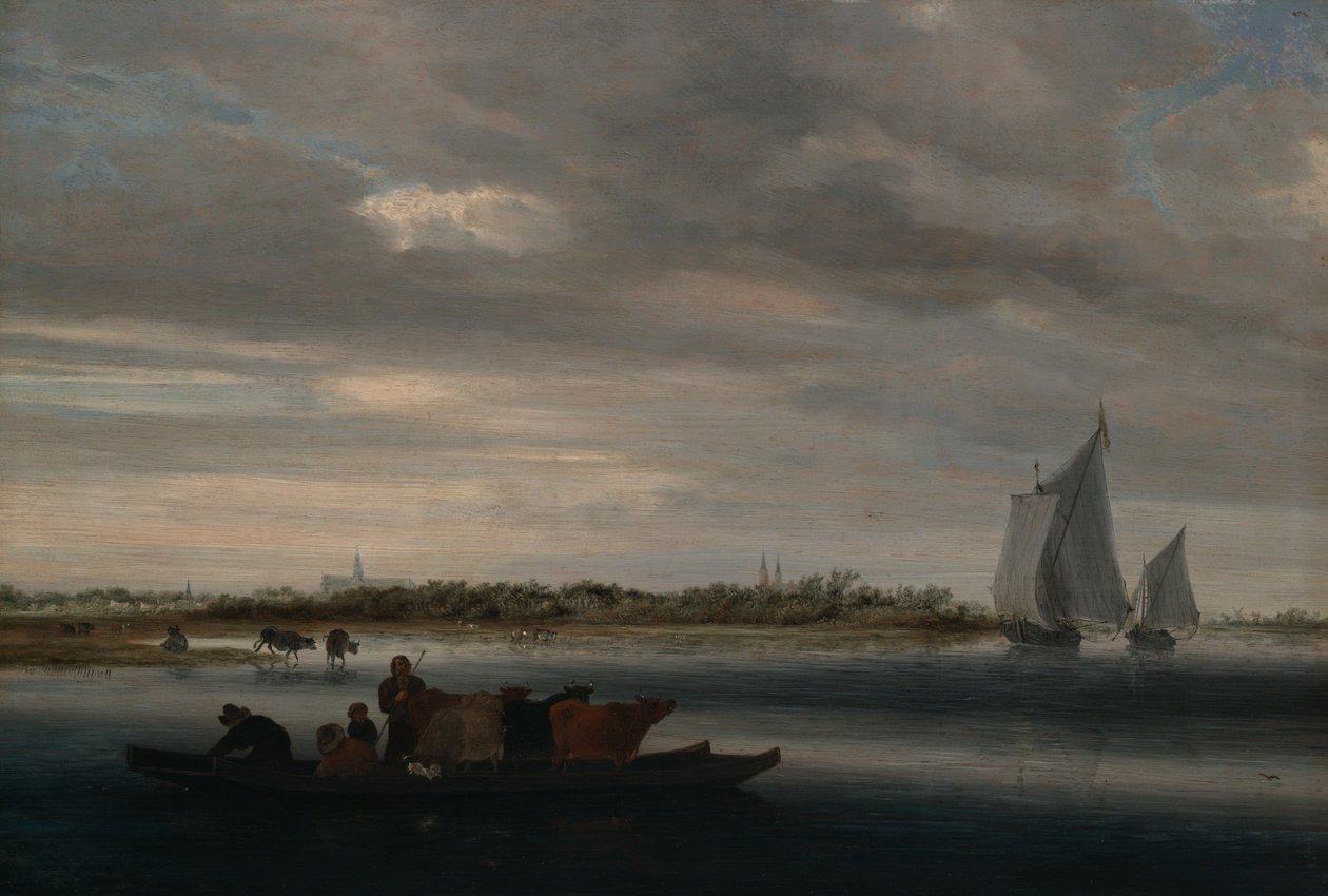 Alkmaar látképe alkotó: Salomon van Ruysdael