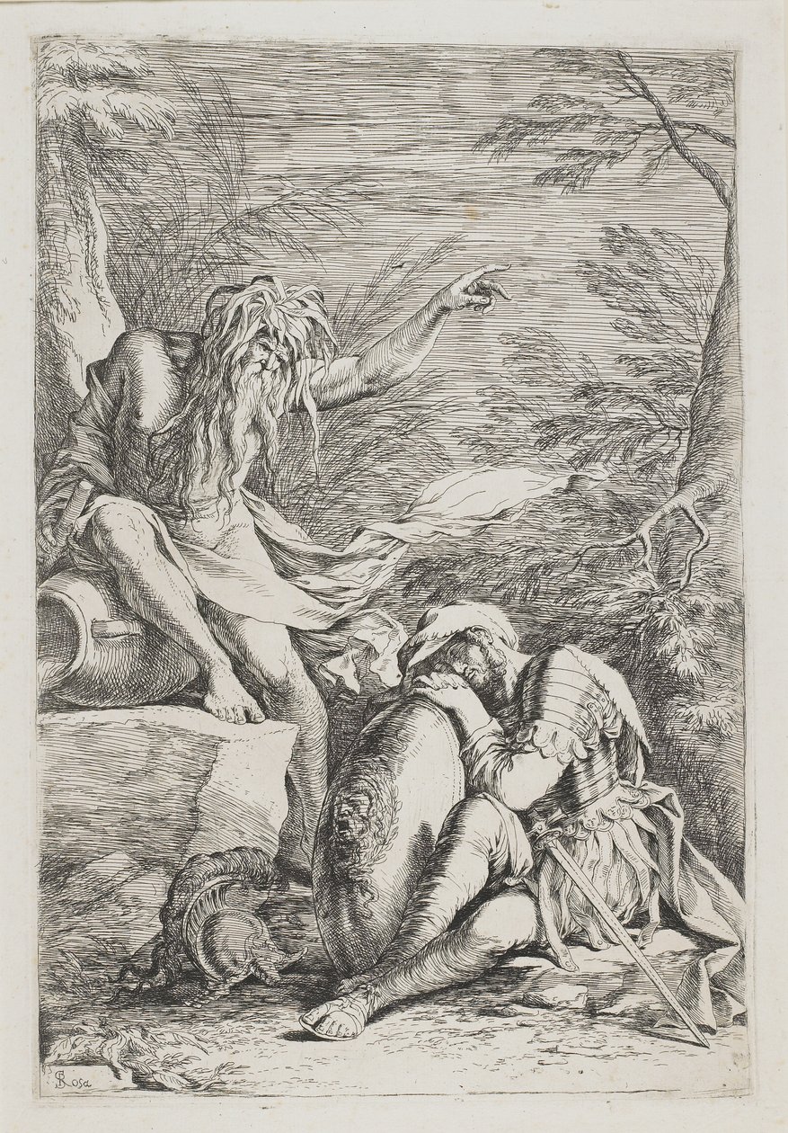 Aenëas álma c. 1663-1664 alkotó: Salvator Rosa