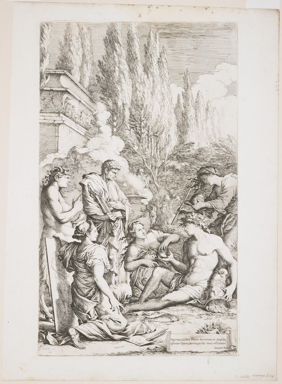Salvator Rosa géniusza c. 1662 alkotó: Salvator Rosa