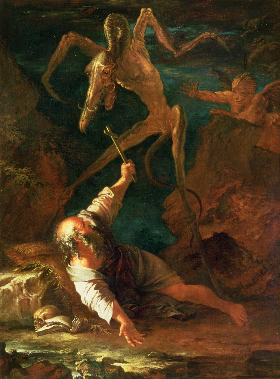 Szent Antal megkísértése alkotó: Salvator Rosa