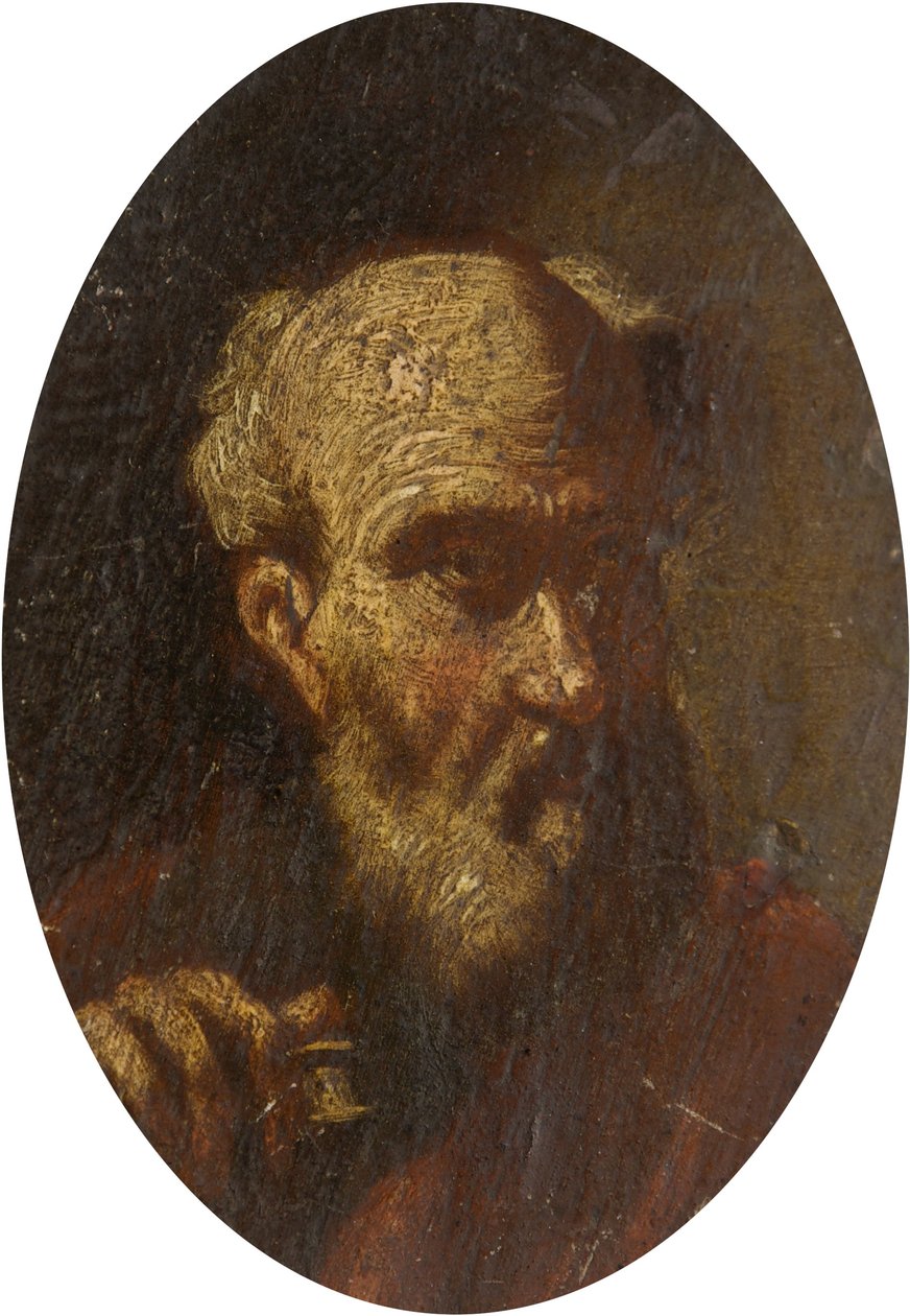 Egy öregember feje alkotó: Salvator Rosa