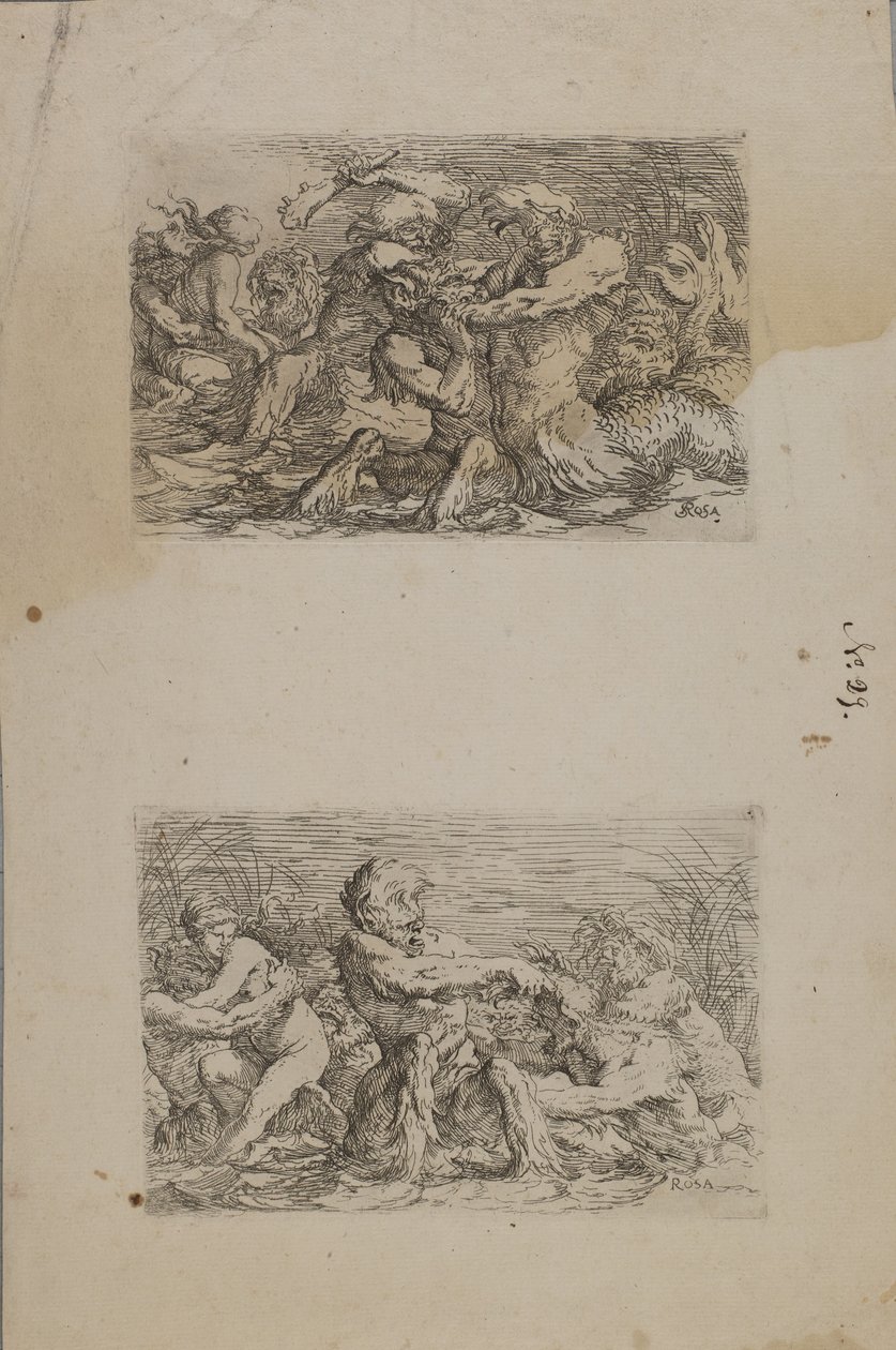 (Figurine Series) River Gods Battling (Folyami istenek harca) alkotó: Salvator Rosa