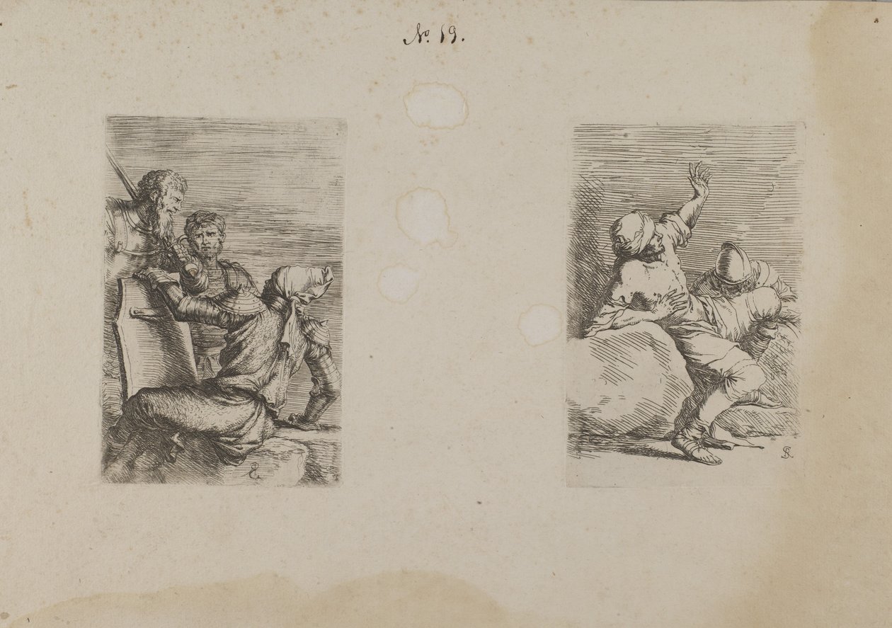 (figura sorozat) Három katona alkotó: Salvator Rosa