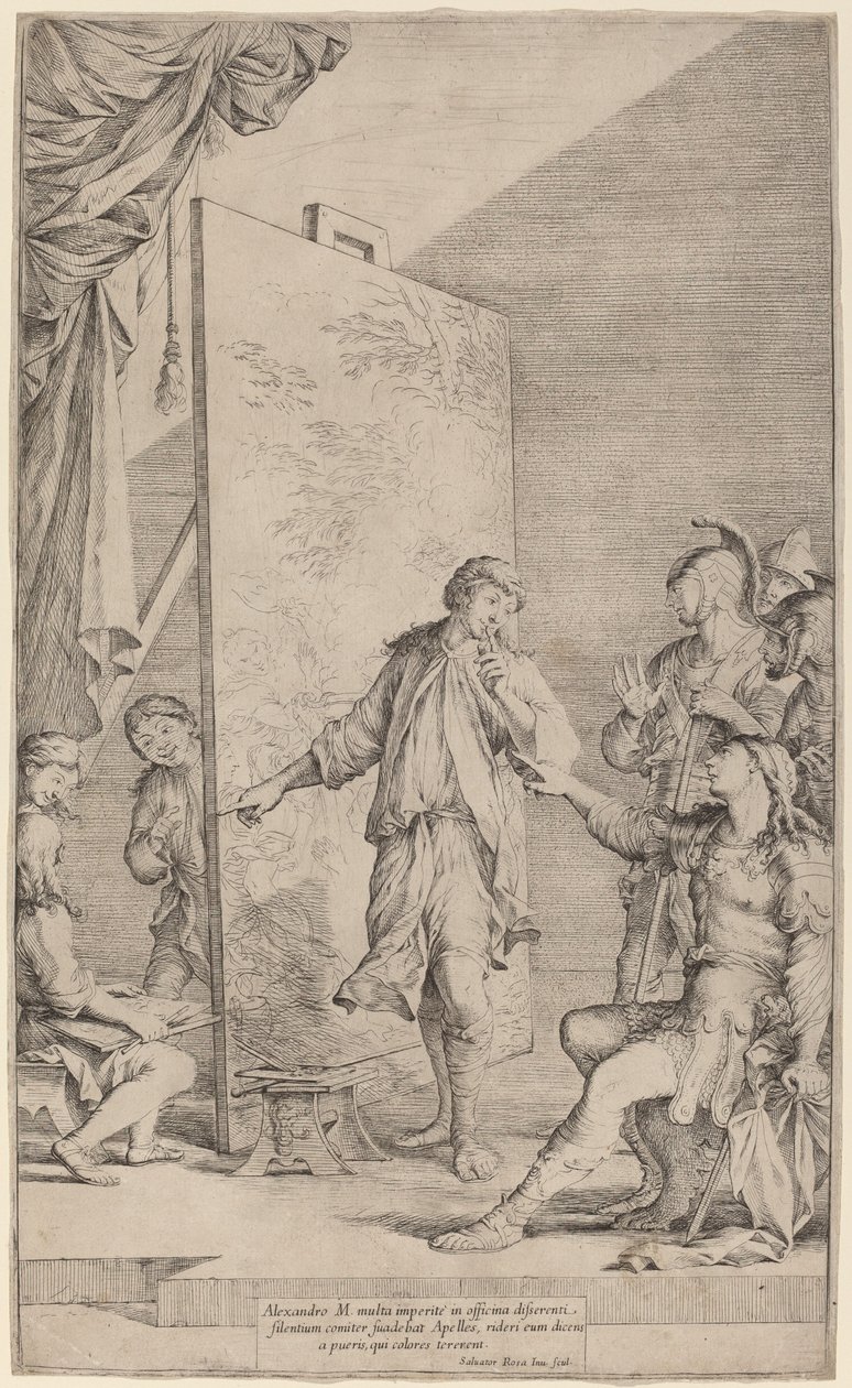 Sándor az Apelles Stúdióban alkotó: Salvator Rosa