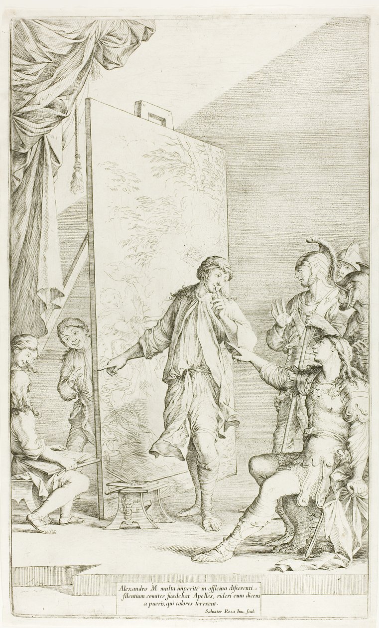 Sándor az Apelles Stúdióban alkotó: Salvator Rosa