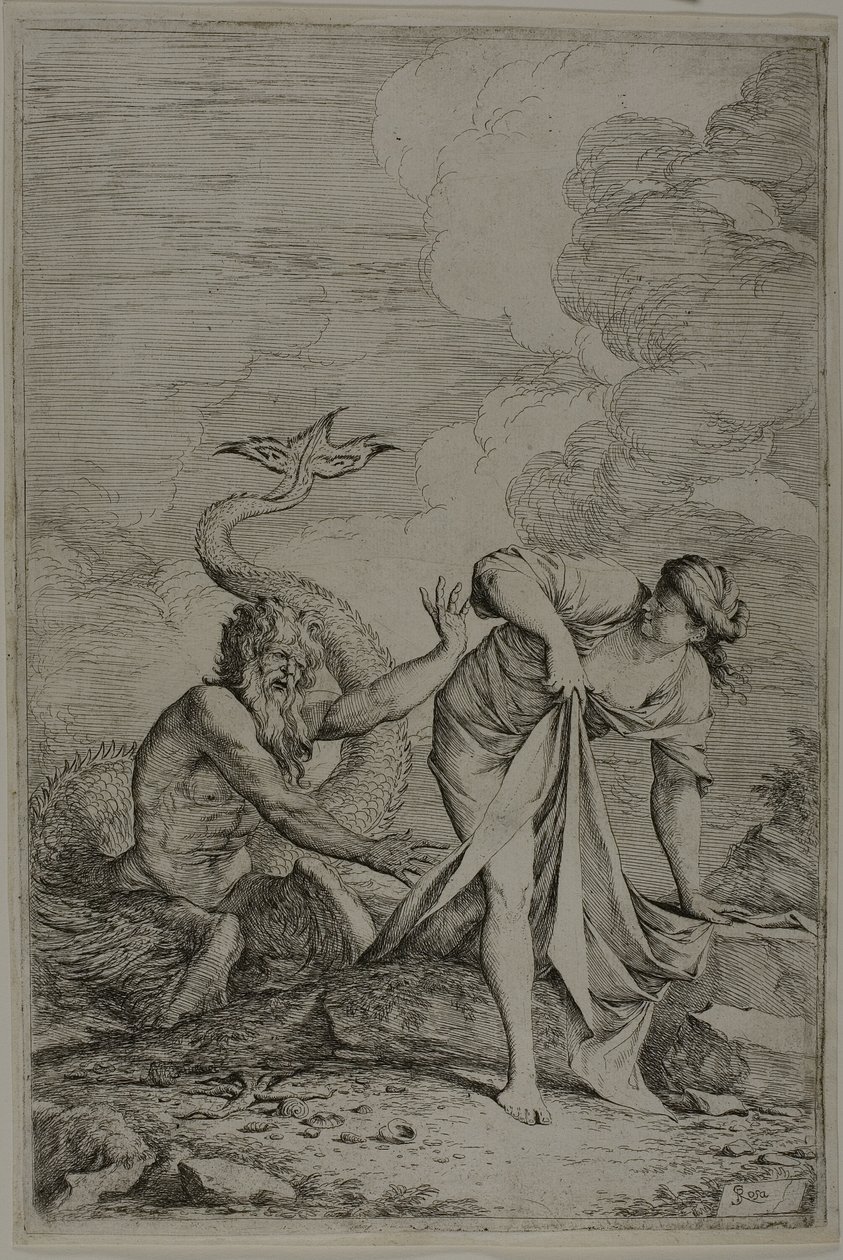 Glaucus és Scylla alkotó: Salvator Rosa