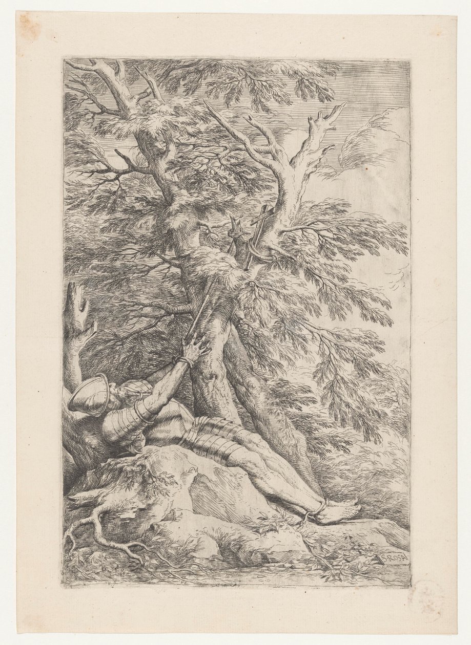Malevali Szent Vilmos alkotó: Salvator Rosa
