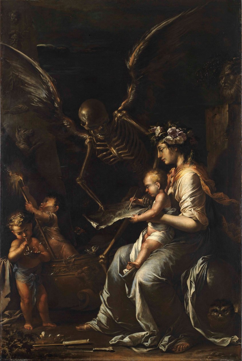 Emberi gyarlóság, 1656 körül alkotó: Salvator Rosa