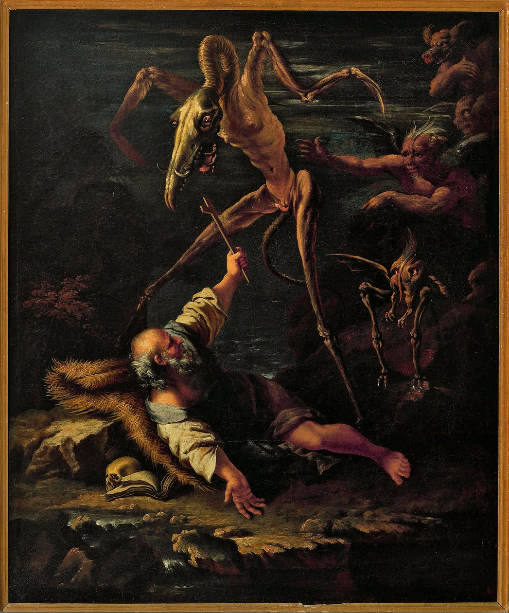 Olaszország, Coldirodi, Szent Antal megkísértései alkotó: Salvator Rosa