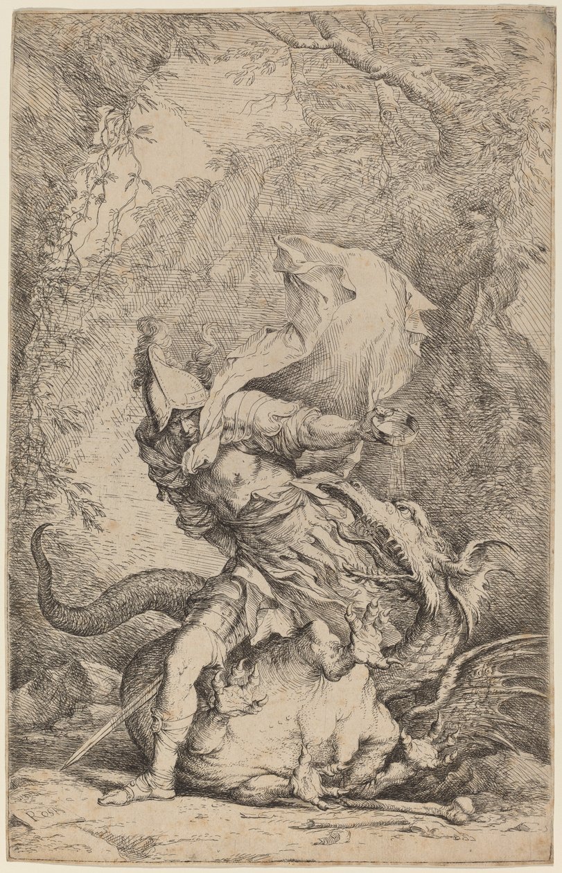 Jason és a sárkány alkotó: Salvator Rosa