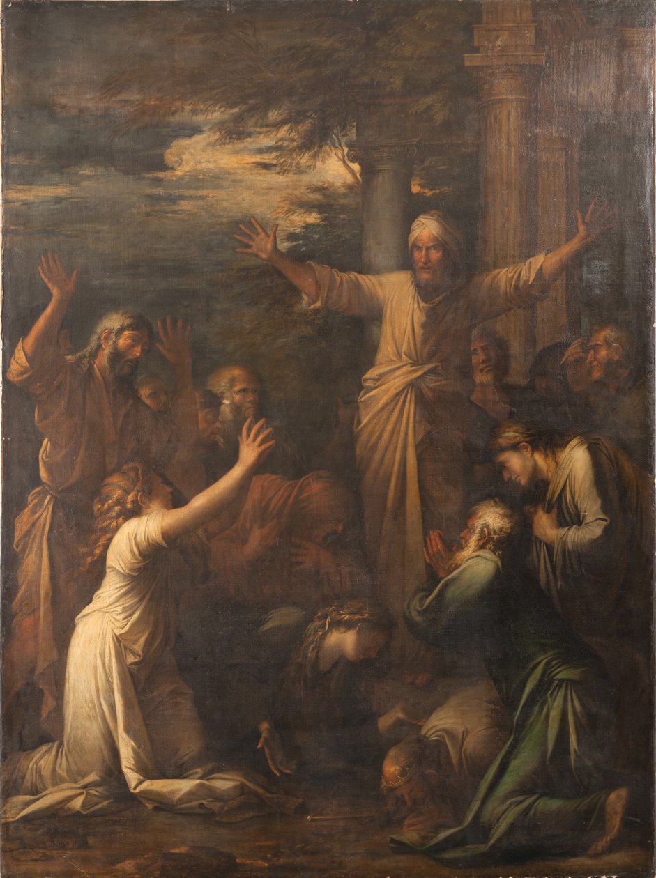 Jónás prédikál Ninive népének alkotó: Salvator Rosa