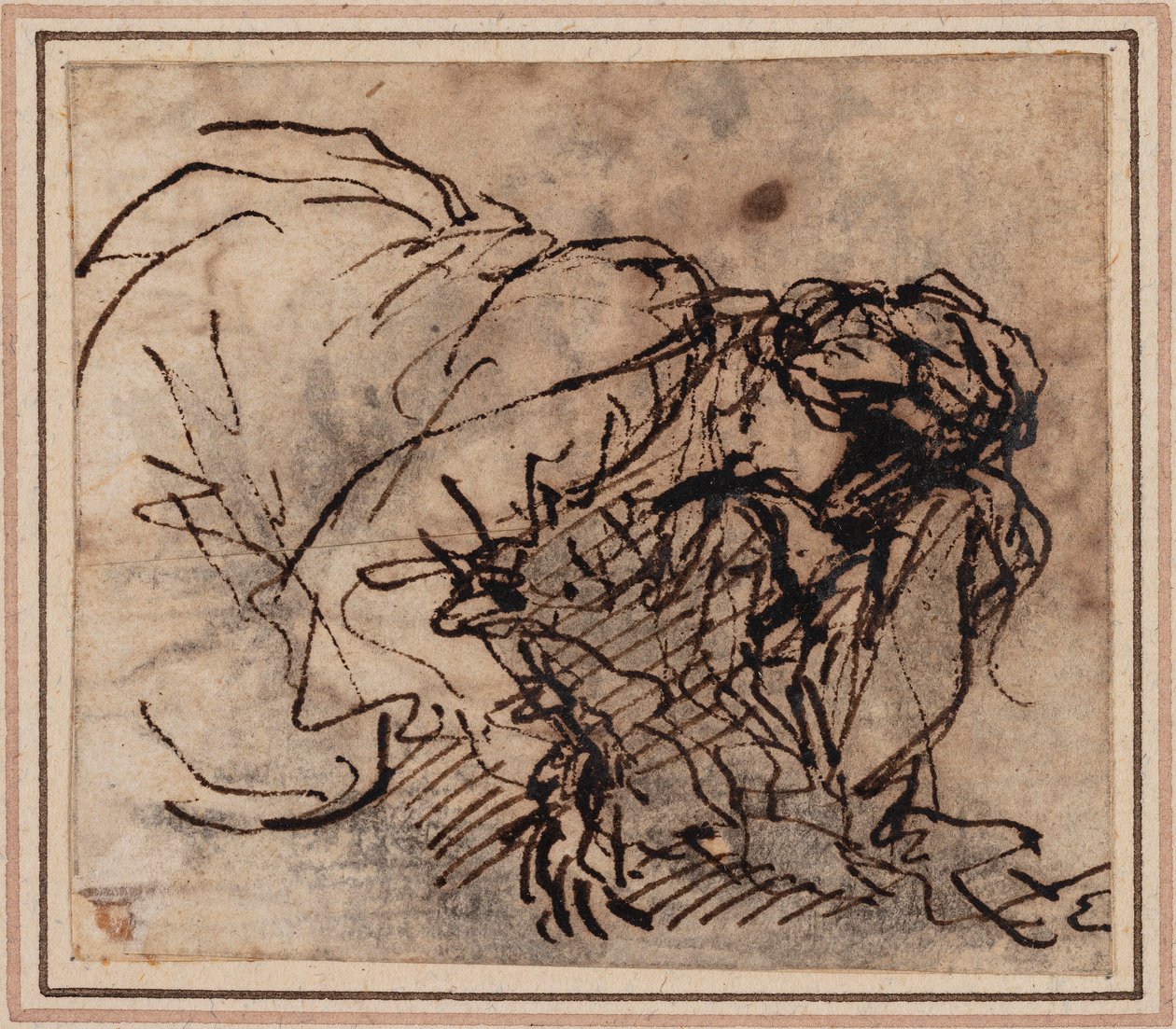 Női tanulmány alkotó: Salvator Rosa