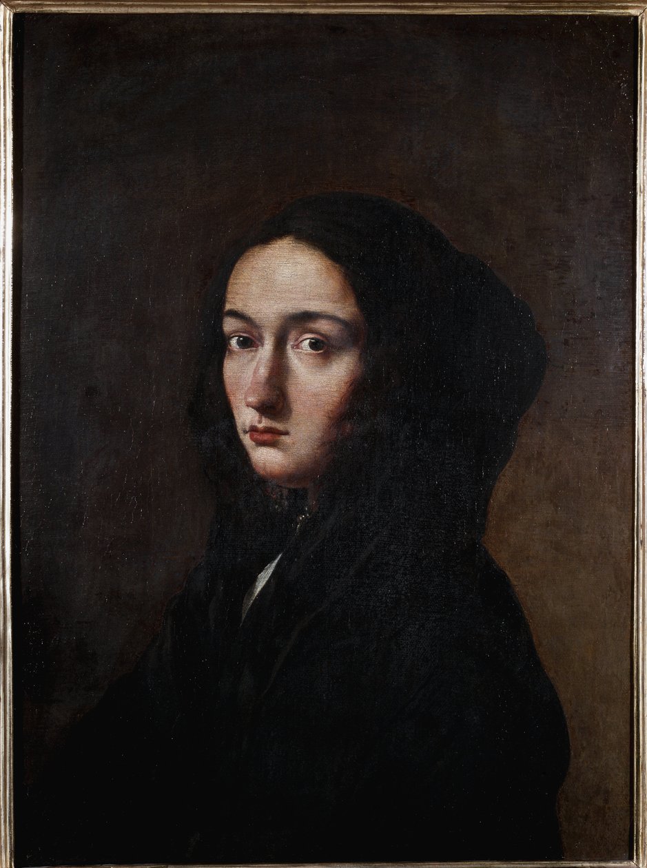Lucrezia művész feleségének portréja (olaj, vászon alkotó: Salvator Rosa