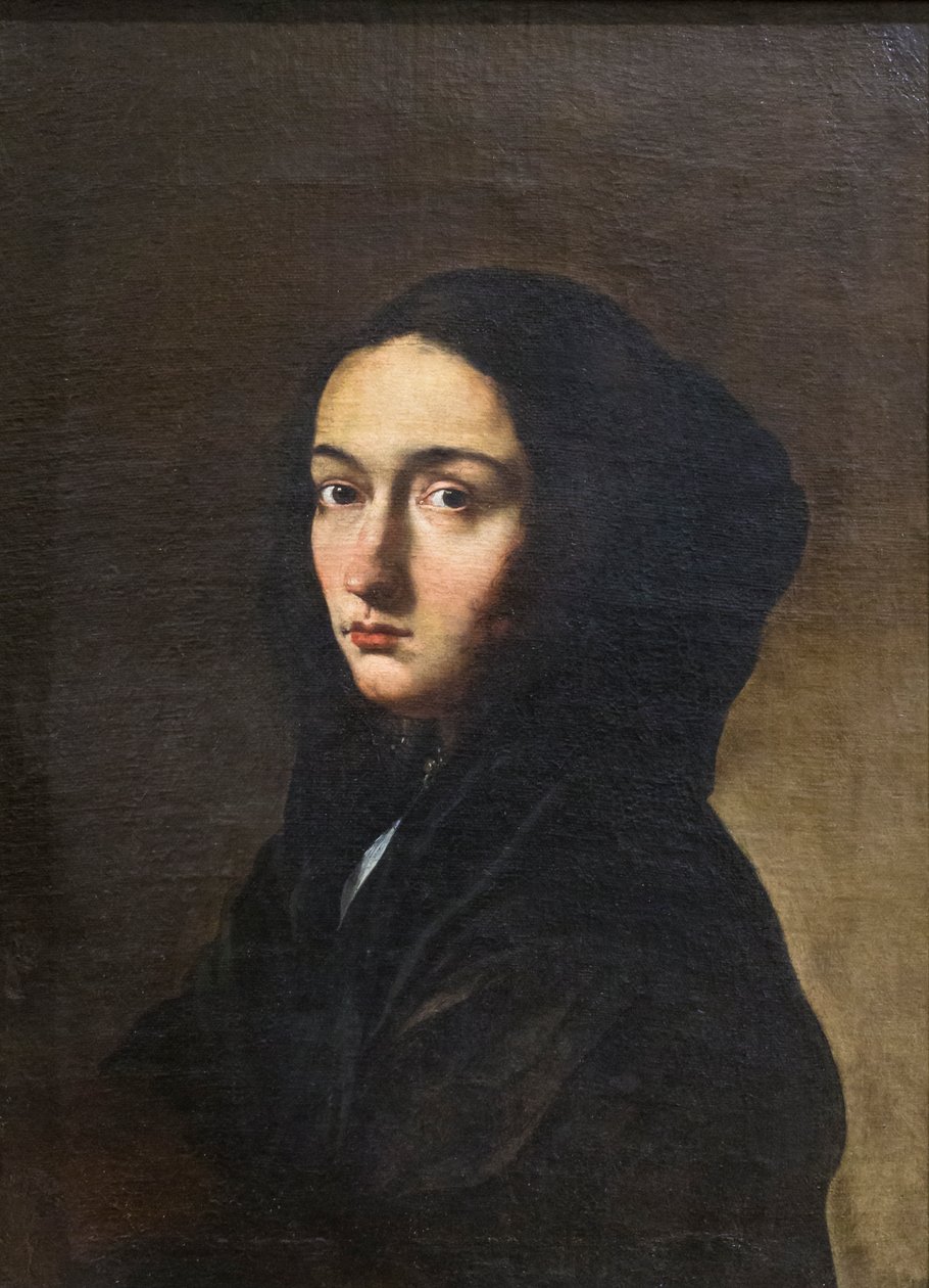 A művész feleségének portréja alkotó: Salvator Rosa