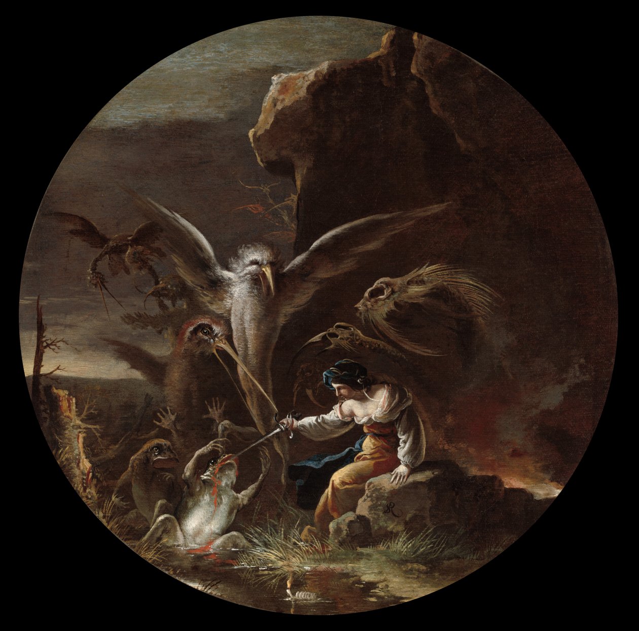 A boszorkányság jelenetei alkotó: Salvator Rosa