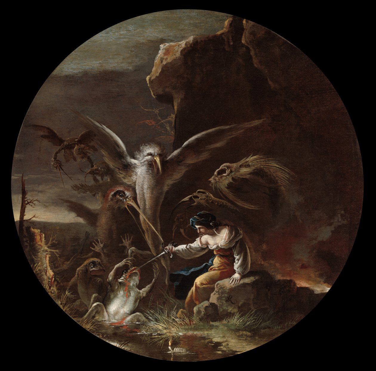 Boszorkányos jelenetek, 1645-49 körül (olaj, vászon) alkotó: Salvator Rosa