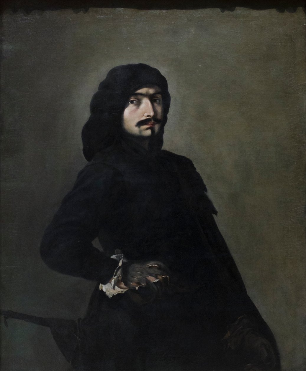 Önarckép Pascariellóként, 1645-49 körül (olaj, vászon) alkotó: Salvator Rosa