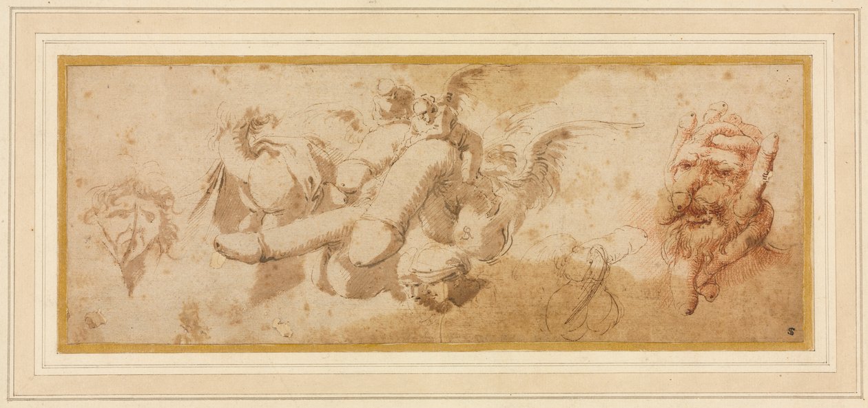 A. lap Szatirikus tanulmányok (Amorini Riding Folly) alkotó: Salvator Rosa