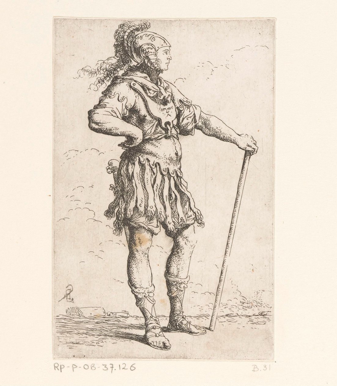 Katona bottal Kis figurák (sorozat címe) Figura (sorozat címe) alkotó: Salvator Rosa