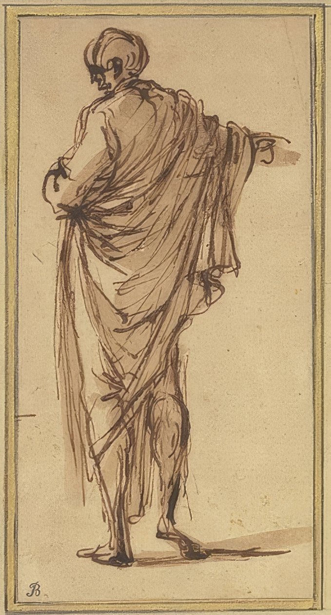 Hátraálló alak alkotó: Salvator Rosa