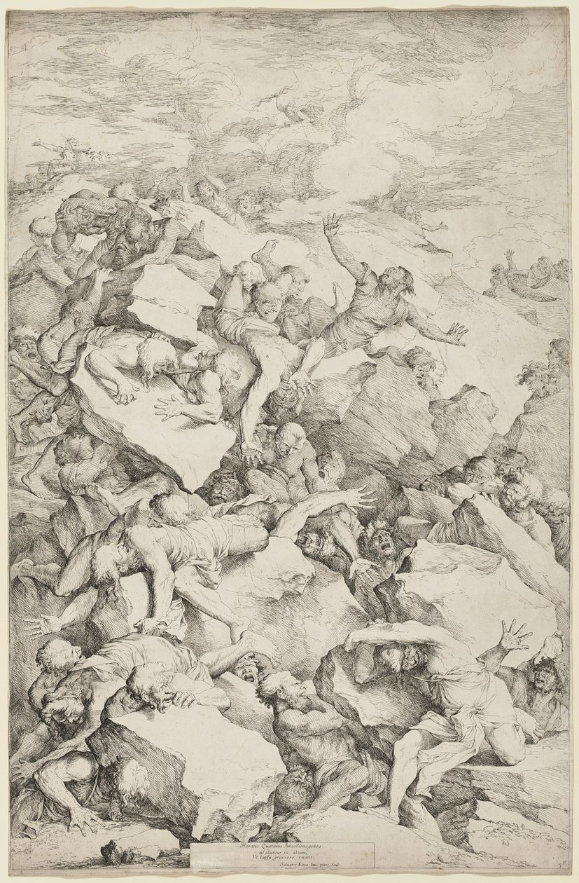 Az óriások bukása alkotó: Salvator Rosa