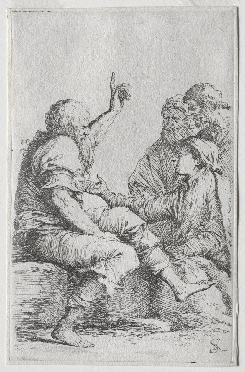 A figura sorozat: figura alkotó: Salvator Rosa